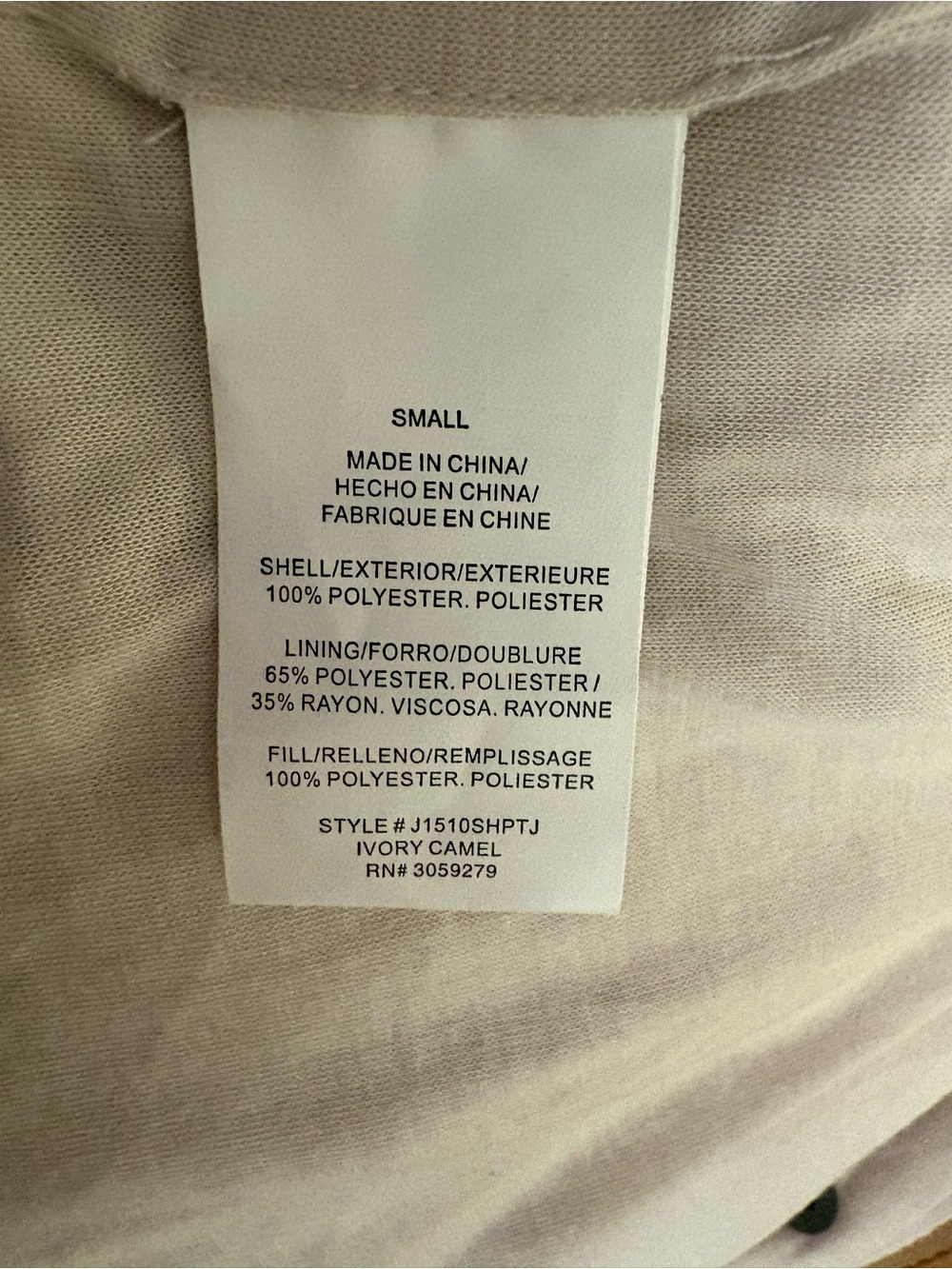 Thread & Supply Cream Sherpa Vest with Tan Corduroy Accents - Picture 8 of 8